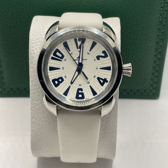 Nbonal NB-1001 Women's White Silicone Strap Analog Dial Quartz Wrist Watch Cv33 - Picture 3 of 11